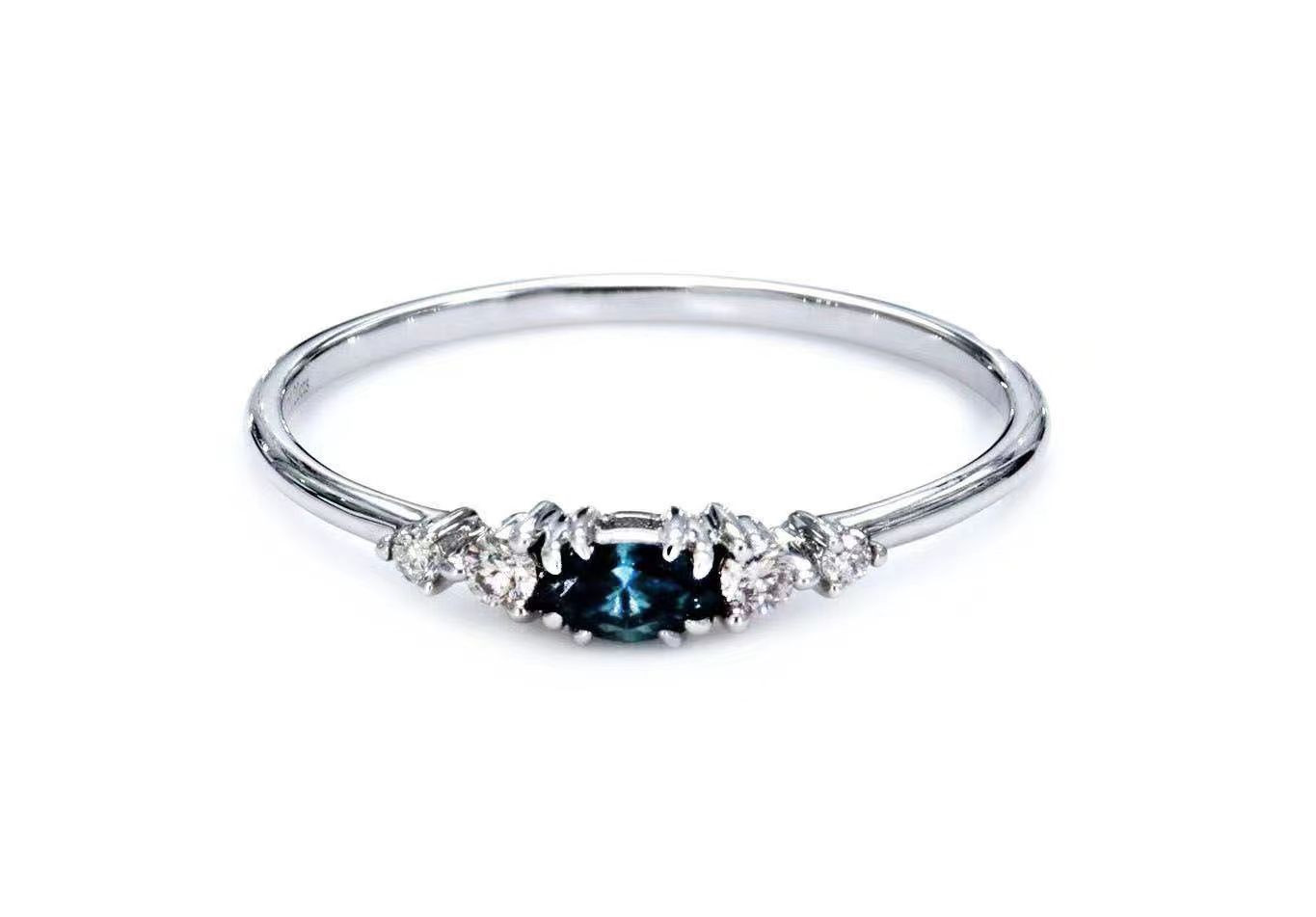 Marquise Blue Diamond Ring / PK-80R/MHR