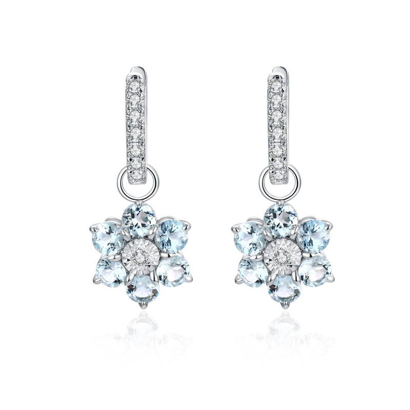 Aquamarine and Diamond Earrings / PK-54SE+2/OMR