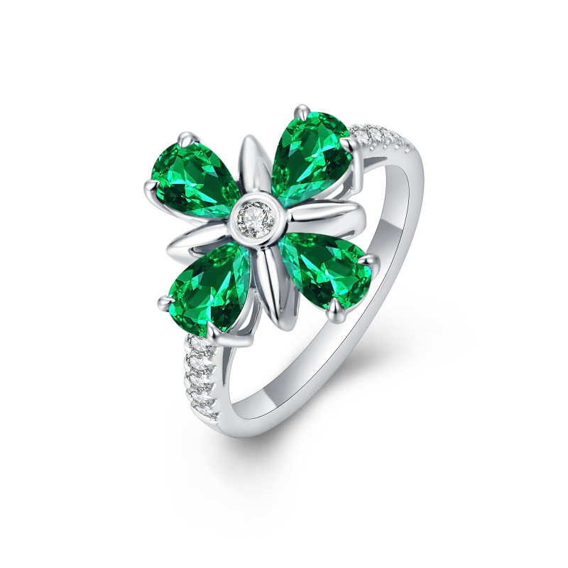 Emerald and Diamond Ring / PK-64SR+1/TMR