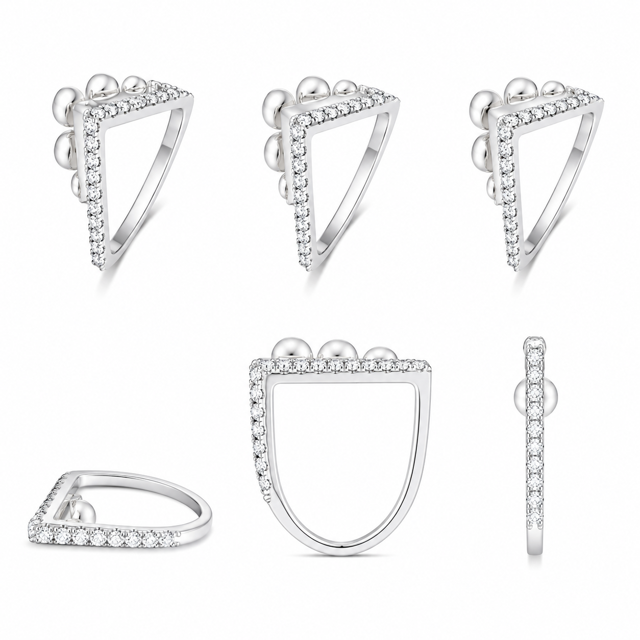 Pearl With White Diamond Ring / PK-81R+1/HSR