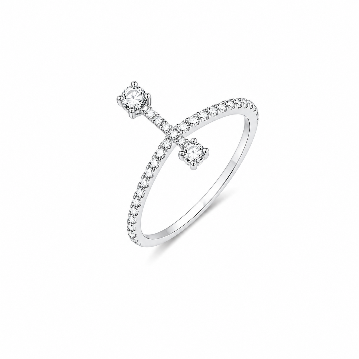 White Diamond Ring / PK-99R/CHR