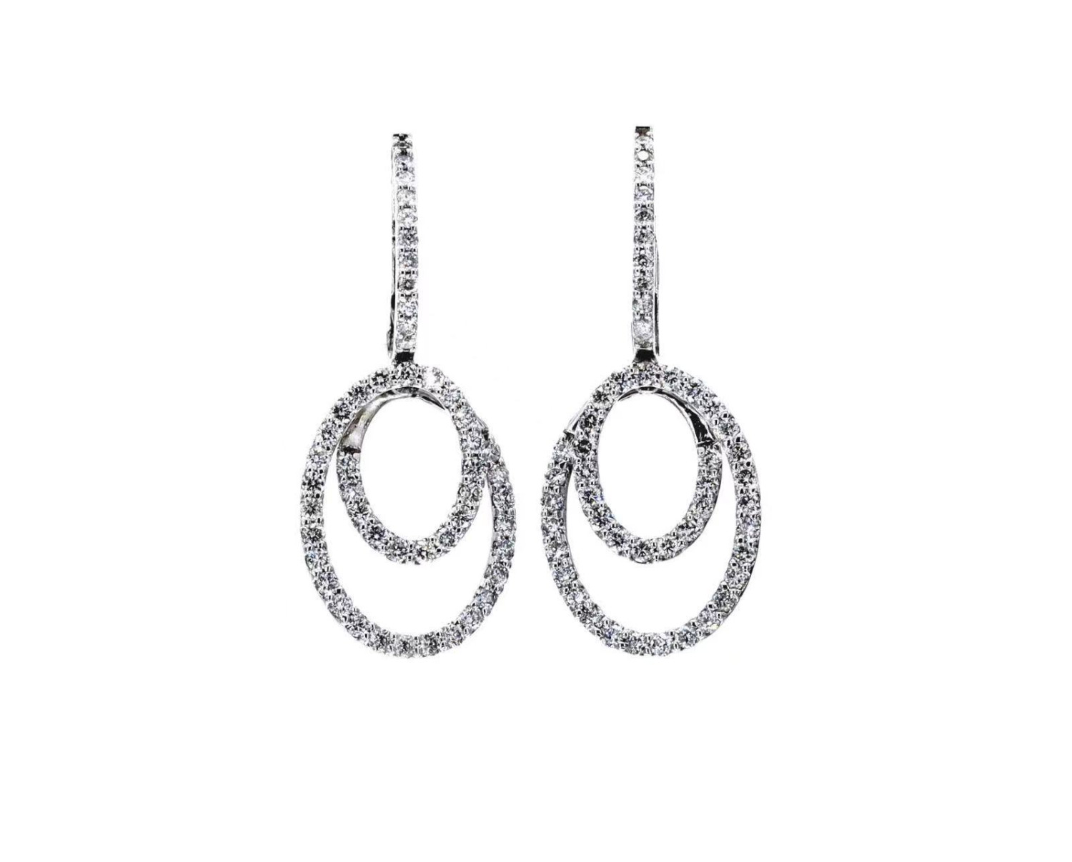 Loupe Designer White Diamond Earrings / PK-32EO/TER