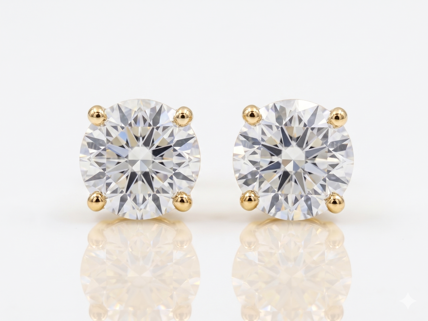Gold Diamond Earrings / PK-105E/TCR